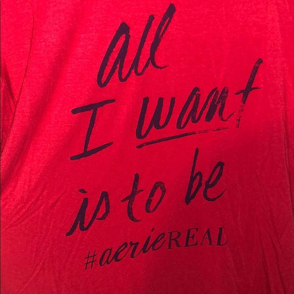 Aerie Long Sleeved Silk Lounge Shirt - Picture 2 of 3